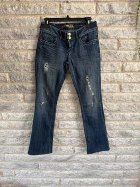 Womens express stella Barely Boot Jeans Size 0 Excellent Condition y2k vintage